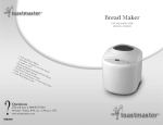 Toastmaster TBR20H Bread Maker User Manual