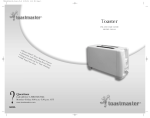 Toastmaster B604A Toaster User Manual