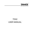 TOA Electronics TDX2 Speaker User Manual