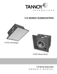 TOA Electronics 110SR Speaker User Manual