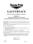 Thermo Products CMC1-75D36N Furnace User Manual