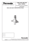 Thermador HNW Ventilation Hood User Manual