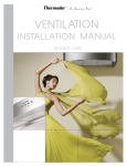 Thermador CVS2 Ventilation Hood User Manual