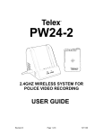 Telex PW24-2 Security Camera User Manual