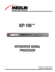 Telex ISP-100 Network Card User Manual