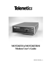 Telenetics MOT202TRM Network Card User Manual
