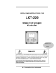 Teledyne LXT-220 Oxygen Equipment User Manual