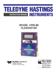 Teledyne HFM-60 Automobile Parts User Manual