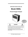 Teledyne 9060L Oxygen Equipment User Manual