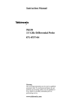 Tektronix P6330 Digital Camera User Manual