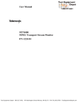 Tektronix MTM400 Computer Monitor User Manual