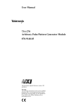 Tektronix 73A-270 Sprinkler User Manual