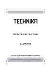 Technika LCD40-920 Flat Panel Television User Manual
