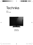 Technika LCD 40-270 Flat Panel Television User Manual