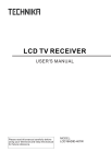 Technika LCD 19 HDID-407W Flat Panel Television User Manual