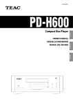 Teac PD-H600 Stereo Receiver User Manual
