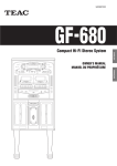 Teac Gf-680 Musical Instrument User Manual