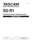 Tascam SS-R1 MP3 Player User Manual