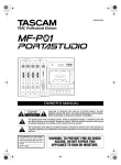 Tascam MF-P01 Cassette Player User Manual