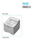 Tally Genicom T9220 Printer User Manual