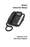 Talkswitch TS-100 Telephone User Manual