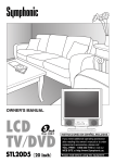 Symphonic STL20D5 TV DVD Combo User Manual