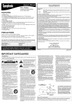 Symphonic STL1505A Flat Panel Television User Manual