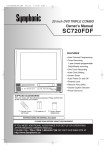 Symphonic SC720FDF TV DVD Combo User Manual