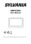 Sylvania SMPK3604 CD Player User Manual