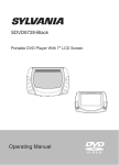 Sylvania SDVD 7026 Portable DVD Player User Manual