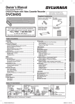 Sylvania DVC840G DVD VCR Combo User Manual