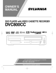 Sylvania DVC800CC DVD VCR Combo User Manual