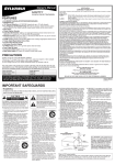 Sylvania 6432TFY CRT Television User Manual