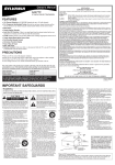 Sylvania 6427TF CRT Television User Manual