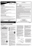 Sylvania 6424TFS CRT Television User Manual