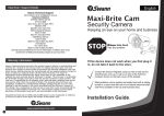 Swann Maxi-Brite Cam Security Camera User Manual