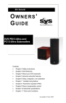 SV Sound PB13 Speaker User Manual