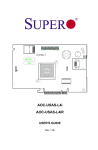 SUPER MICRO Computer AOC-USAS-L4i Computer Hardware User Manual