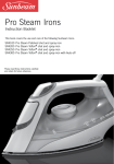 Sunbeam SR4250 Waffle Iron User Manual