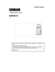 Sunbeam SMW978 Microwave Oven User Manual