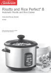 Sunbeam RC4900 Rice Cooker User Manual