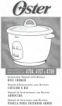 Sunbeam 4704 Rice Cooker User Manual