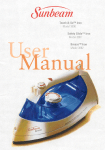 Sunbeam 3891 Iron User Manual