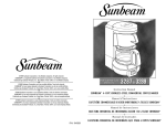 Sunbeam 3287 Coffeemaker User Manual