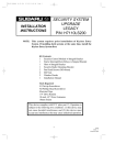 Subaru H7110LS200 Automobile Alarm User Manual