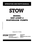 Stow SDP-2 Marine Sanitation System User Manual