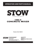 Stow cms-9 Music Mixer User Manual