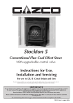 Stovax 5 Stove User Manual