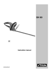 Stiga SH 60 Trimmer User Manual