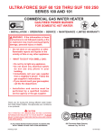 State Industries 100 Water Heater User Manual